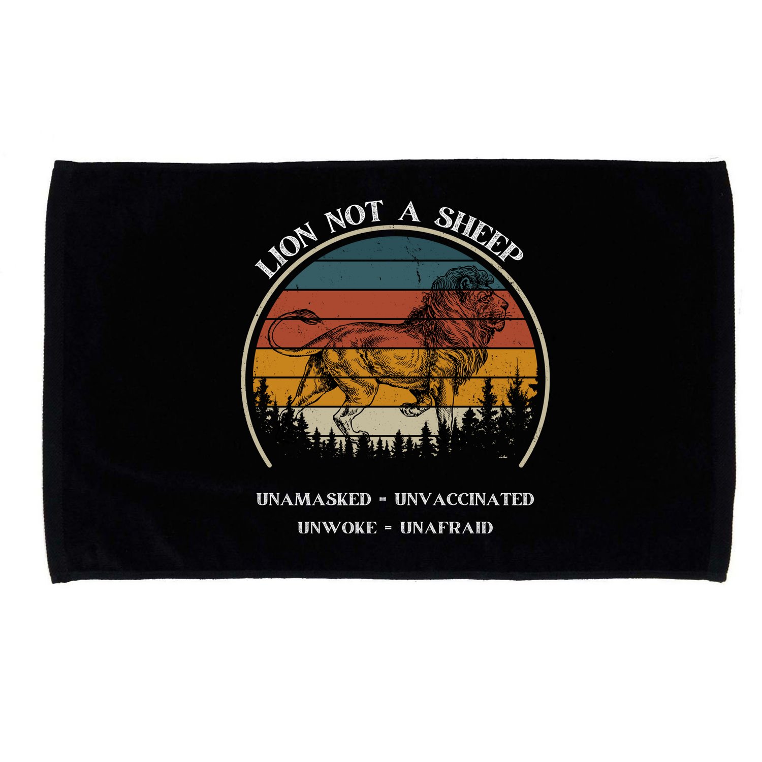 Conservative Lion Not A Sheep Microfiber Hand Towel