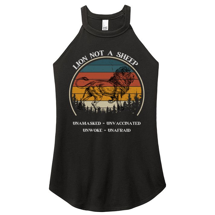 Conservative Lion Not A Sheep Women's Perfect Tri Rocker Tank