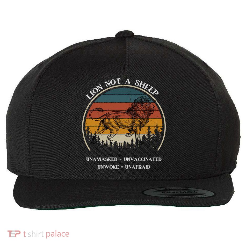 Conservative Lion Not A Sheep Wool Snapback Cap