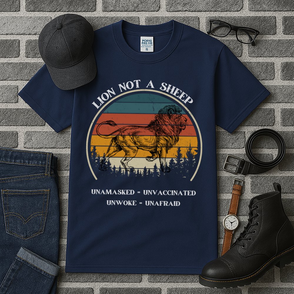 Conservative Lion Not A Sheep Tall T-Shirt