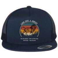 Conservative Lion Not A Sheep Flat Bill Trucker Hat
