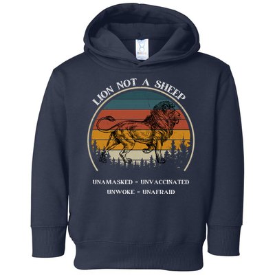 Conservative Lion Not A Sheep Toddler Hoodie
