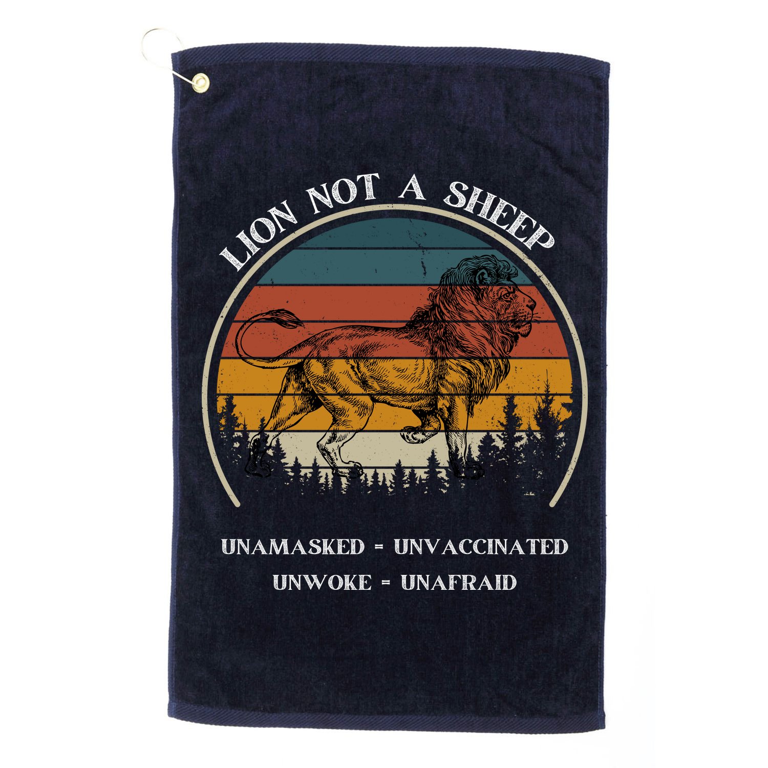 Conservative Lion Not A Sheep Golf Towel