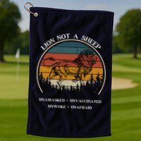 Conservative Lion Not A Sheep Golf Towel