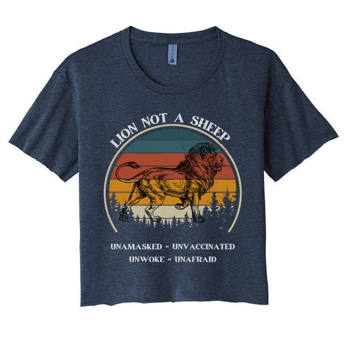 Conservative Lion Not A Sheep Crop Top