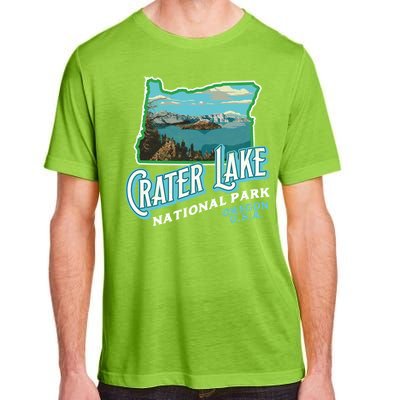 Crater Lake National Park Gift Vintage Oregon Retro Cool Gift Adult ChromaSoft Performance T-Shirt