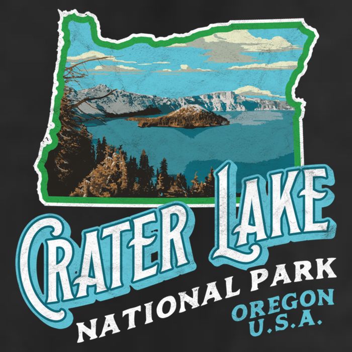 Crater Lake National Park Gift Vintage Oregon Retro Cool Gift Beanie