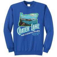 Crater Lake National Park Gift Vintage Oregon Retro Cool Gift Sweatshirt