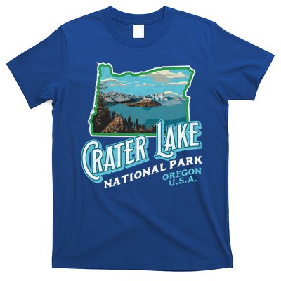 Crater Lake National Park Gift Vintage Oregon Retro Cool Gift T-Shirt
