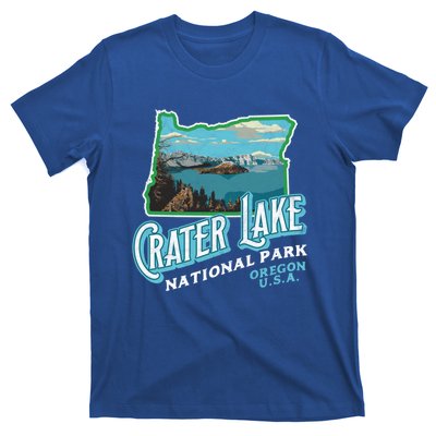 Crater Lake National Park Gift Vintage Oregon Retro Cool Gift T-Shirt