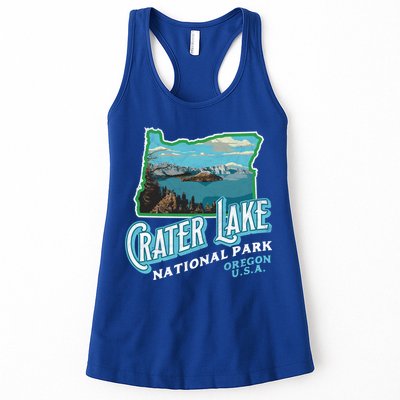 Crater Lake National Park Gift Vintage Oregon Retro Cool Gift Womens Tank Top