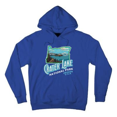 Crater Lake National Park Gift Vintage Oregon Retro Cool Gift Tall Hoodie