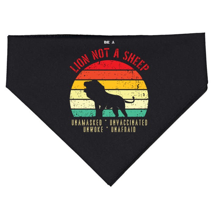 Conservative Lion Not A Sheep USA-Made Doggie Bandana