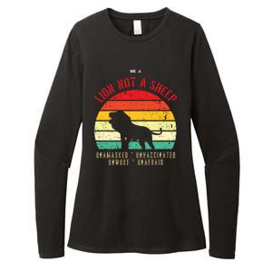 Conservative Lion Not A Sheep Womens CVC Long Sleeve Shirt