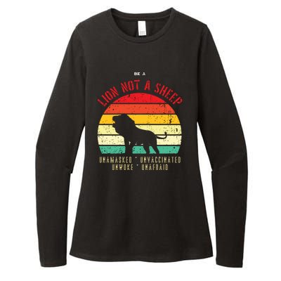 Conservative Lion Not A Sheep Womens CVC Long Sleeve Shirt