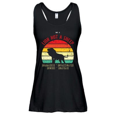 Conservative Lion Not A Sheep Ladies Essential Flowy Tank