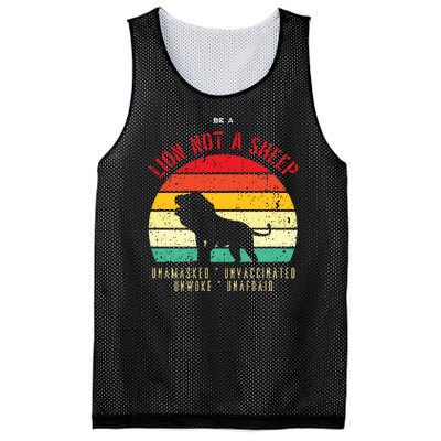 Conservative Lion Not A Sheep Mesh Reversible Basketball Jersey Tank