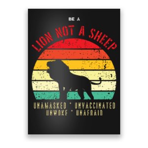 Conservative Lion Not A Sheep Poster