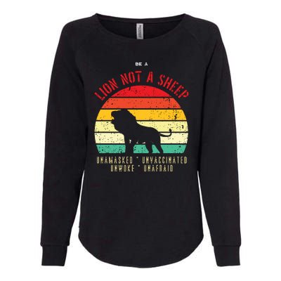 Conservative Lion Not A Sheep Womens California Wash Sweatshirt