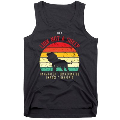 Conservative Lion Not A Sheep Tank Top