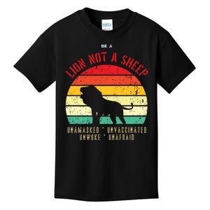 Conservative Lion Not A Sheep Kids T-Shirt