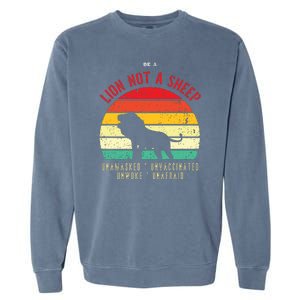 Conservative Lion Not A Sheep Garment-Dyed Sweatshirt