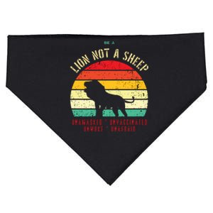 Conservative Lion Not A Sheep USA-Made Doggie Bandana