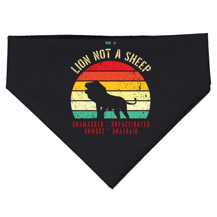 Conservative Lion Not A Sheep USA-Made Doggie Bandana