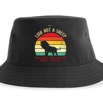 Conservative Lion Not A Sheep Sustainable Bucket Hat