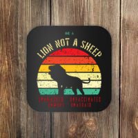 Conservative Lion Not A Sheep Coaster