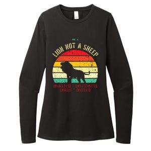 Conservative Lion Not A Sheep Womens CVC Long Sleeve Shirt