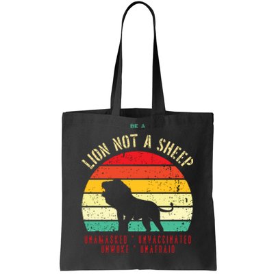 Conservative Lion Not A Sheep Tote Bag