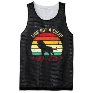 Conservative Lion Not A Sheep Mesh Reversible Basketball Jersey Tank