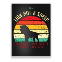 Conservative Lion Not A Sheep Poster