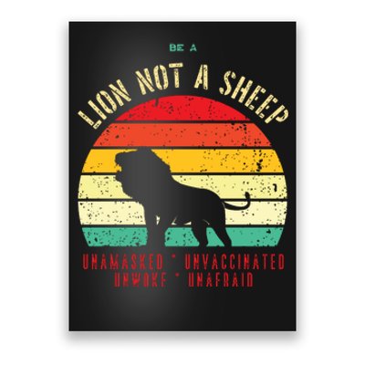 Conservative Lion Not A Sheep Poster