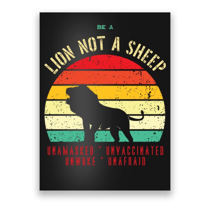 Conservative Lion Not A Sheep Poster