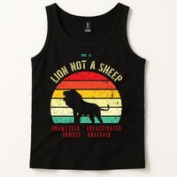Conservative Lion Not A Sheep Tank Top