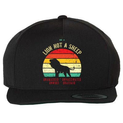 Conservative Lion Not A Sheep Wool Snapback Cap