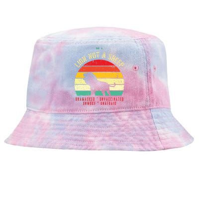 Conservative Lion Not A Sheep Tie-Dyed Bucket Hat