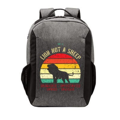 Conservative Lion Not A Sheep Vector Backpack