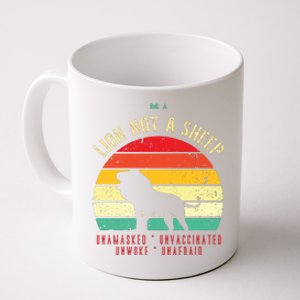 Conservative Lion Not A Sheep Coffee Mug