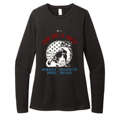 Conservative Lion Not A Sheep Womens CVC Long Sleeve Shirt