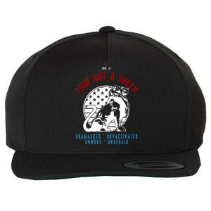 Conservative Lion Not A Sheep Wool Snapback Cap