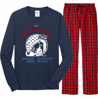 Conservative Lion Not A Sheep Long Sleeve Pajama Set