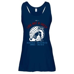 Conservative Lion Not A Sheep Ladies Essential Flowy Tank