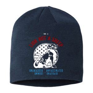 Conservative Lion Not A Sheep Sustainable Beanie