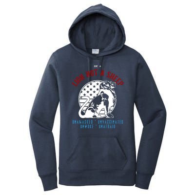 Conservative Lion Not A Sheep Women's Pullover Hoodie