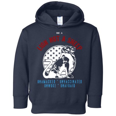 Conservative Lion Not A Sheep Toddler Hoodie