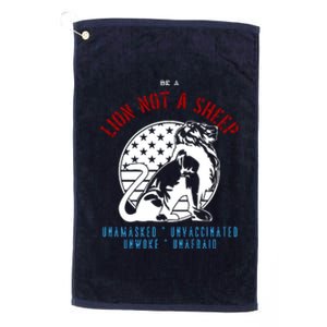 Conservative Lion Not A Sheep Platinum Collection Golf Towel