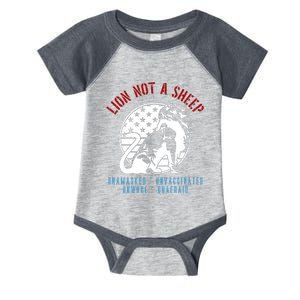 Conservative Lion Not A Sheep Infant Baby Jersey Bodysuit